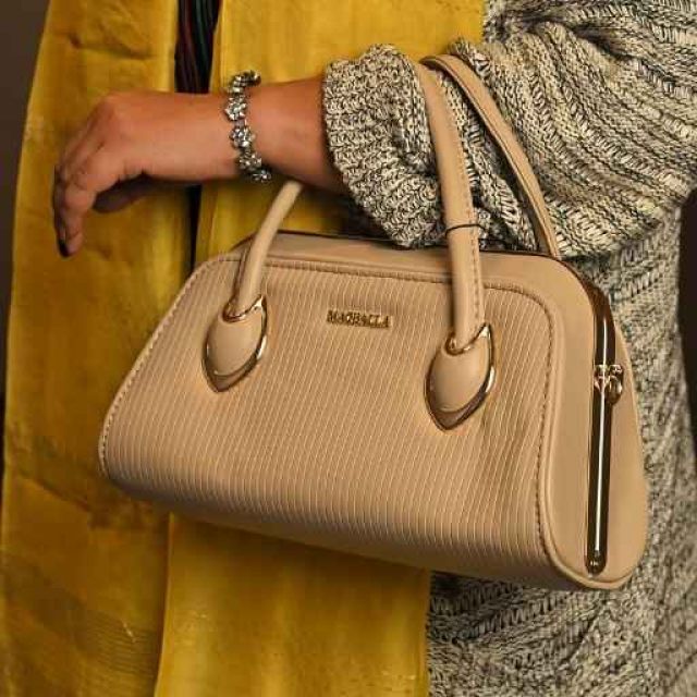 Beige Quilted BAG Handbag