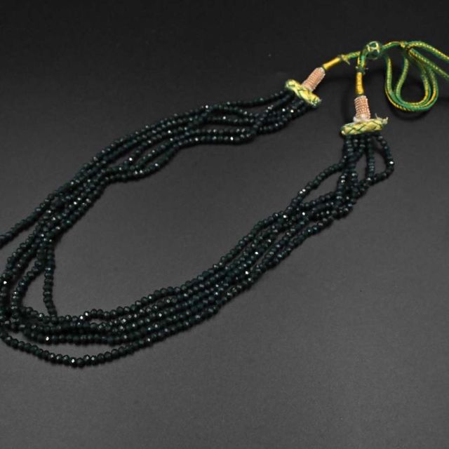 Elvia Multi-strand black beaded necklaces